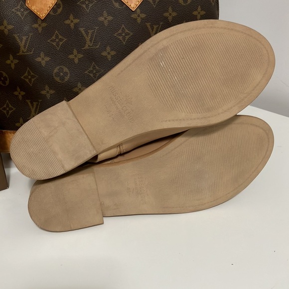 Musse & Cloud , women’s 10 (eu 41) genuine leather peep toe flat ankle booties - Picture 6 of 7